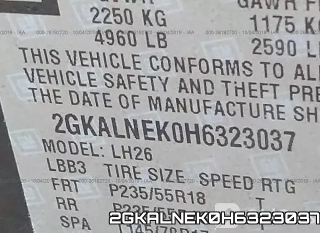 2GKALNEK0H6323037 фото 10