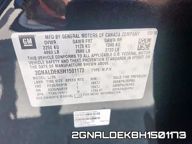 2GNALDEK8H1501173 фото 2