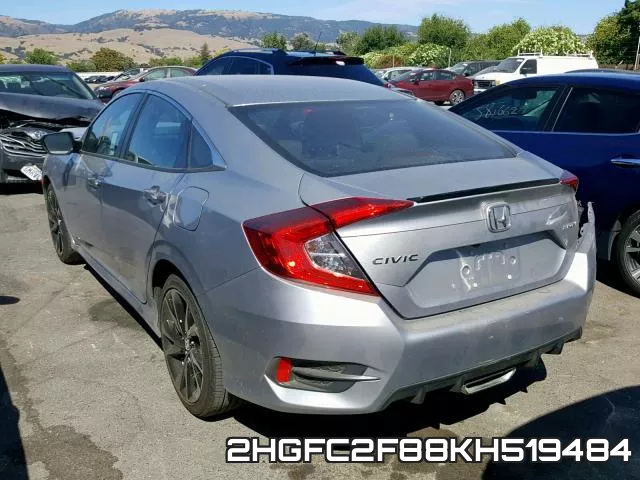 2HGFC2F88KH519484 фото 4