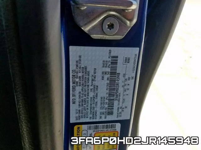 3FA6P0HD2JR145948 фото 2
