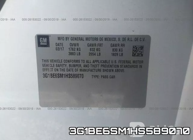 3G1BE6SM1HS589070 фото 10