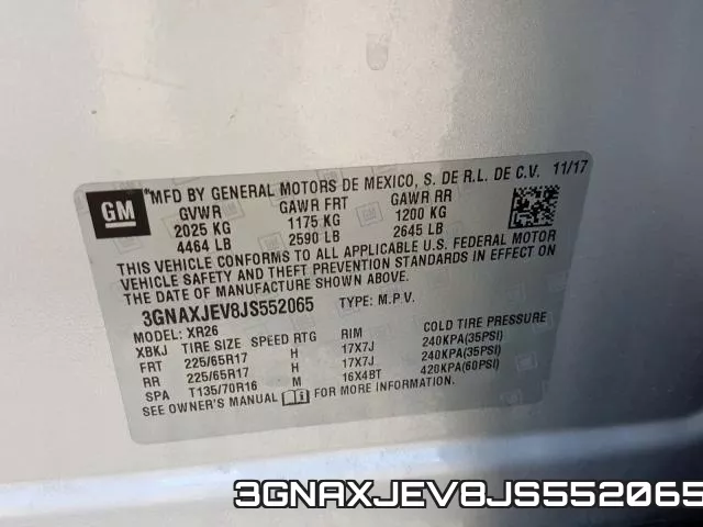 3GNAXJEV8JS552065 фото 2