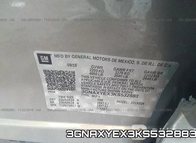 3GNAXYEX3KS532883 фото 10