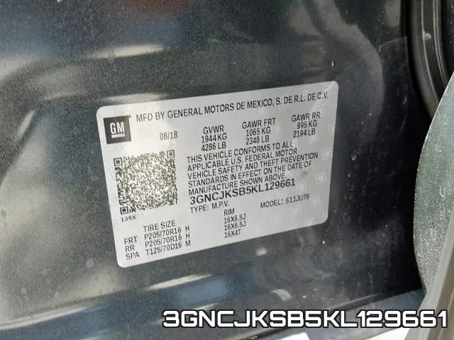 3GNCJKSB5KL129661 фото 2