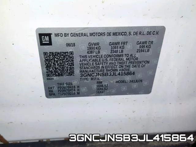 3GNCJNSB3JL415864 фото 2