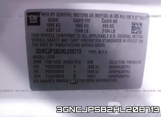 3GNCJPSB2HL208713 фото 10