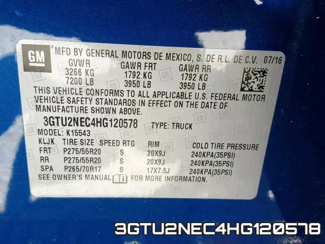 3GTU2NEC4HG120578 фото 2