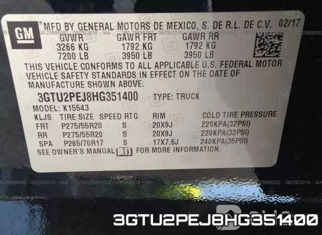 3GTU2PEJ8HG351400 фото 10
