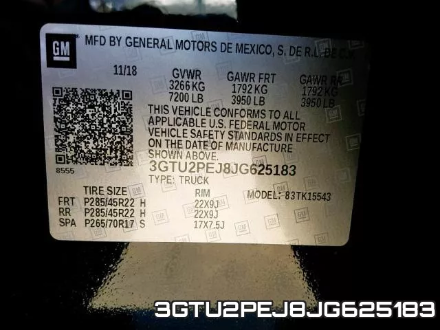 3GTU2PEJ8JG625183 фото 2