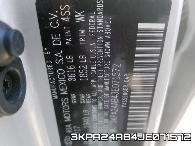3KPA24AB4JE071572 фото 2