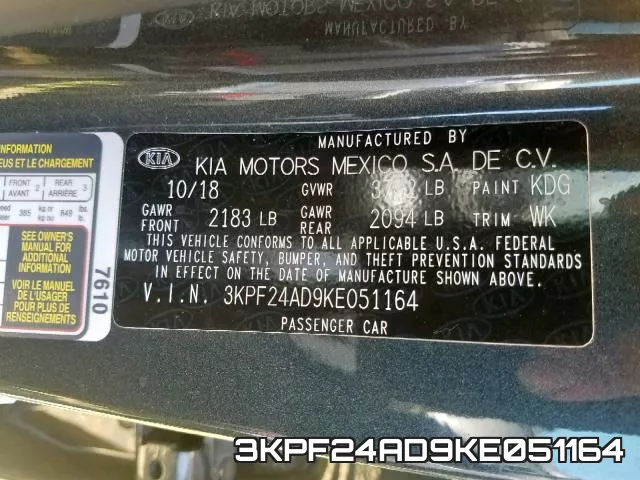 3KPF24AD9KE051164 фото 2