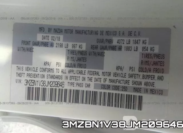3MZBN1V38JM209646 фото 10