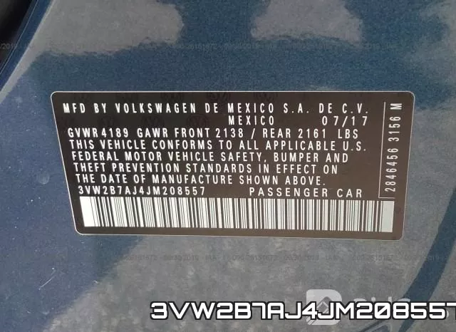 3VW2B7AJ4JM208557 фото 10