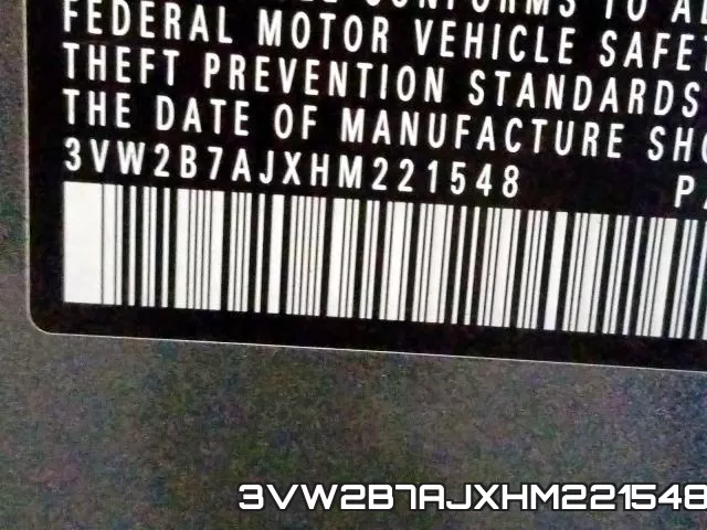 3VW2B7AJXHM221548 фото 2