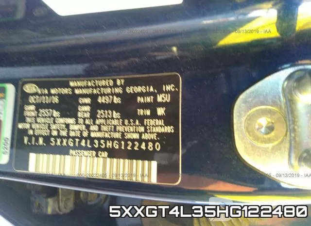 5XXGT4L35HG122480 фото 10