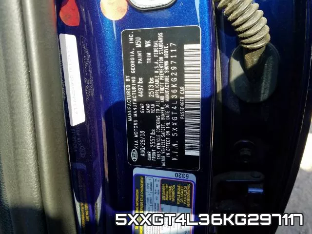 5XXGT4L36KG297117 фото 2