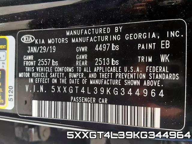 5XXGT4L39KG344964 фото 2