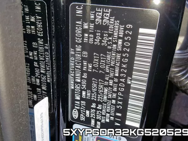 5XYPGDA32KG520529 фото 2