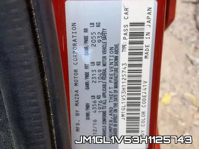 JM1GL1V53H1125743 фото 2