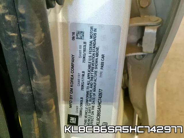 KL8CB6SA5HC742977 фото 2