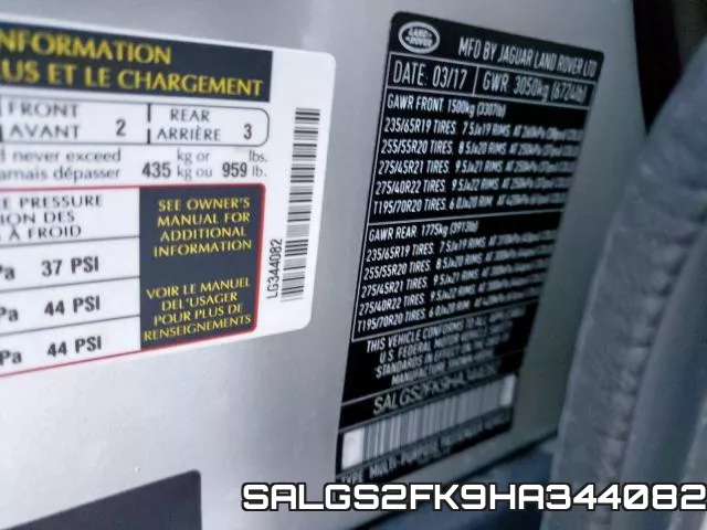 SALGS2FK9HA344082 фото 2