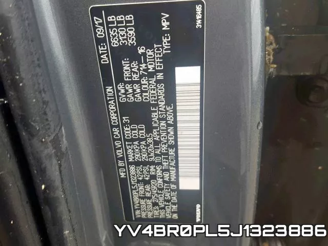 YV4BR0PL5J1323886 фото 2
