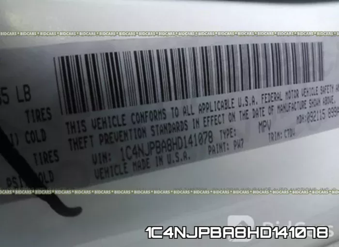 1C4NJPBA8HD141078 фото 10