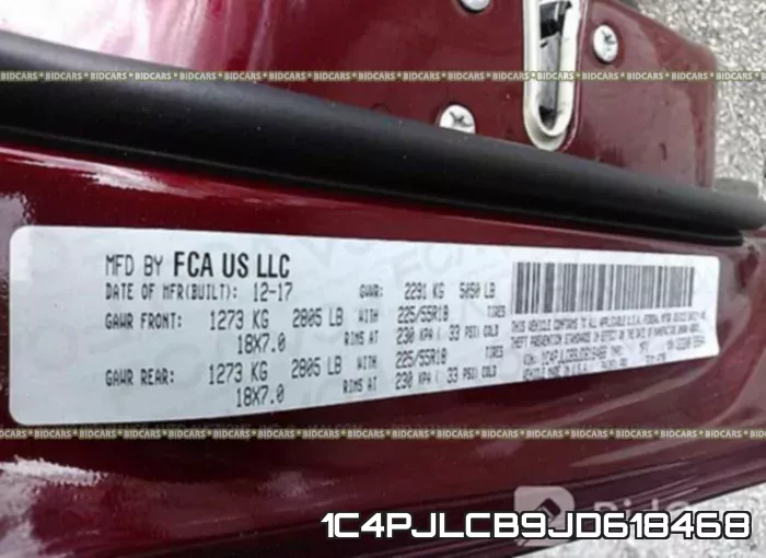 1C4PJLCB9JD618468 фото 10