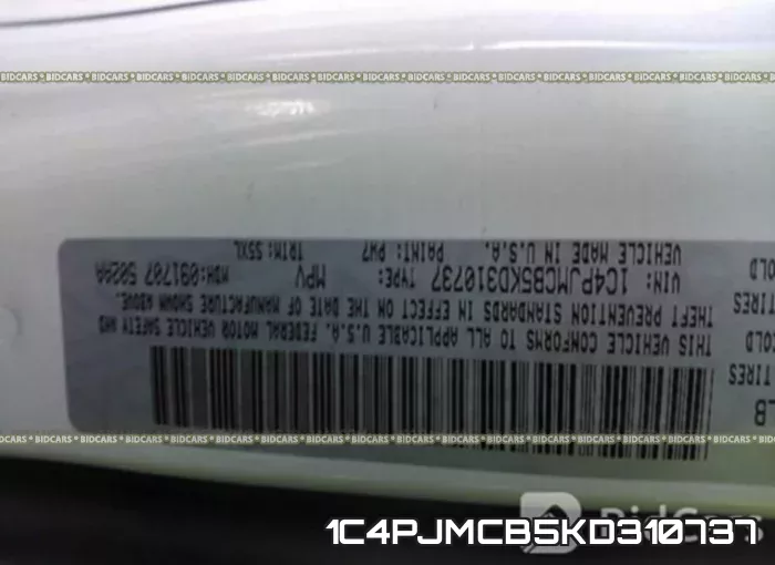 1C4PJMCB5KD310737 фото 10