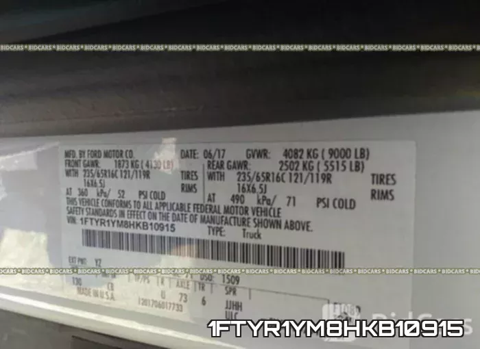 1FTYR1YM8HKB10915 фото 10