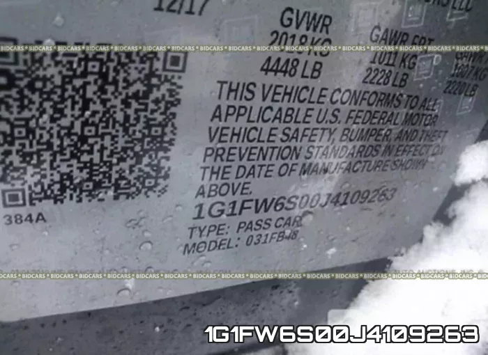 1G1FW6S00J4109263 фото 10