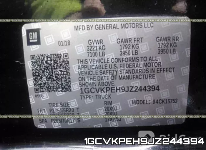 1GCVKPEH9JZ244394 фото 10
