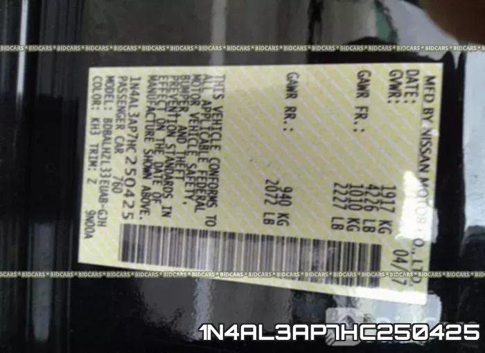 1N4AL3AP7HC250425 фото 10