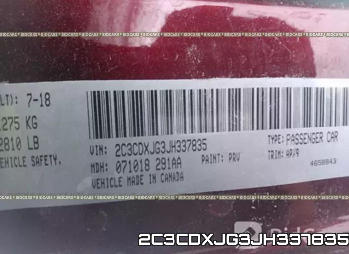 2C3CDXJG3JH337835 фото 10
