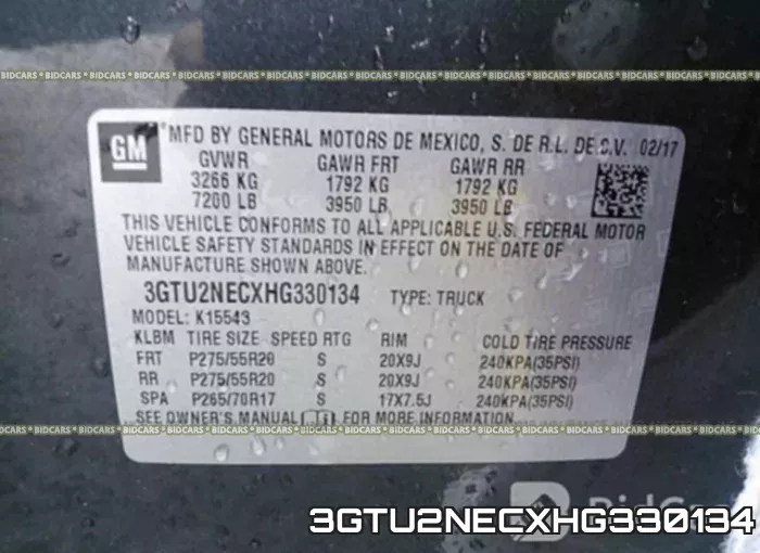 3GTU2NECXHG330134 фото 10