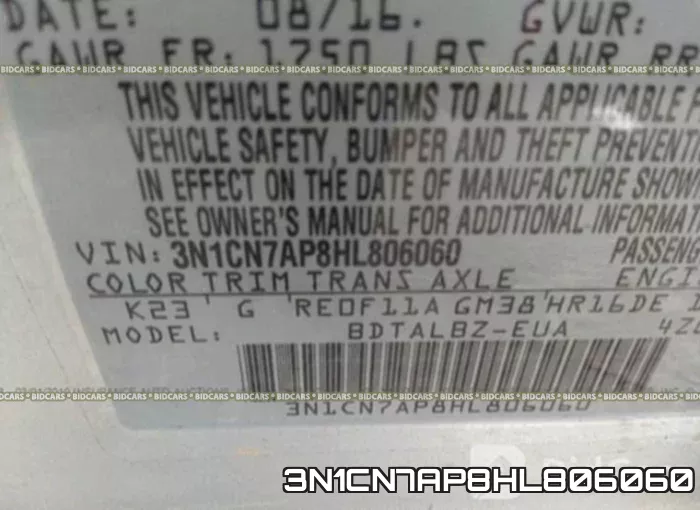 3N1CN7AP8HL806060 фото 10
