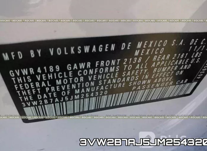 3VW2B7AJ5JM254320 фото 10