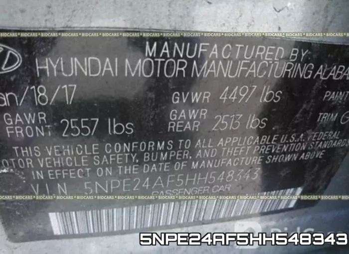 5NPE24AF5HH548343 фото 10