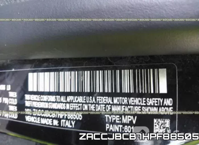 ZACCJBCB7HPF88505 фото 10