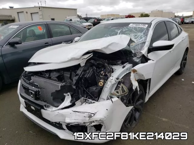 19XFC2F81KE214029 фото 2