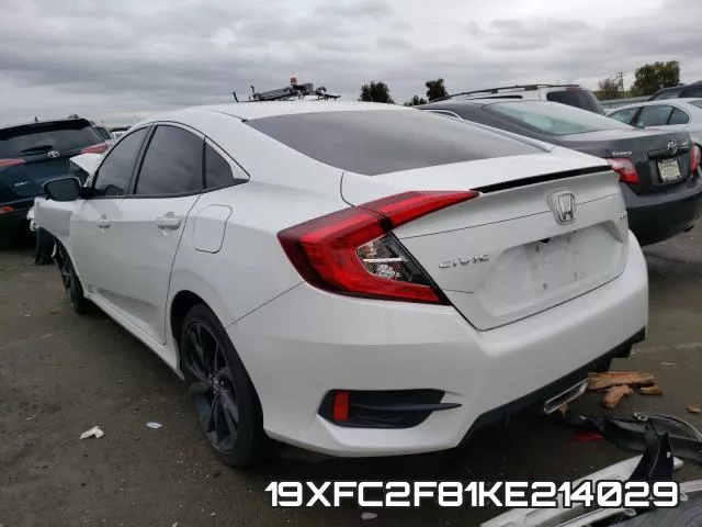 19XFC2F81KE214029 фото 3