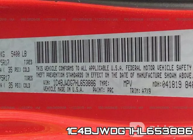 1C4BJWDG7HL653886 фото 10