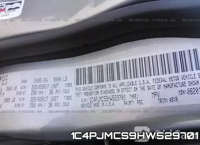 1C4PJMCS9HW529701 фото 10