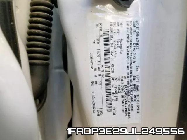 1FADP3E29JL249556 фото 2