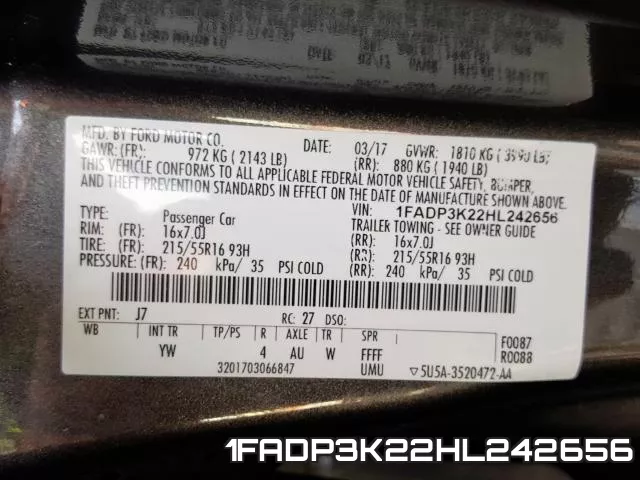 1FADP3K22HL242656 фото 2