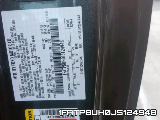 1FATP8UH0J5124948 фото 2