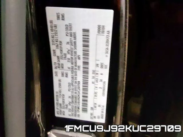 1FMCU9J92KUC29709 фото 2