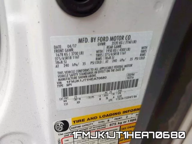 1FMJK1JT1HEA70680 фото 2