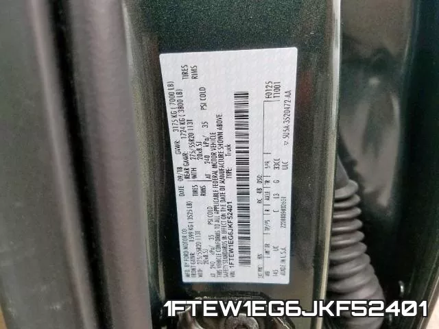 1FTEW1EG6JKF52401 фото 2