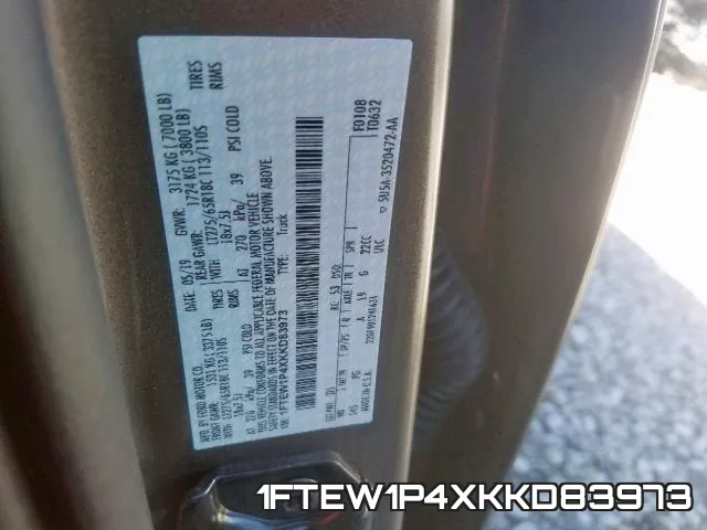 1FTEW1P4XKKD83973 фото 2